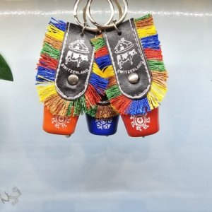 Swiss Cowbell Keychain