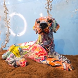 Graffati Dog - Sitting Position