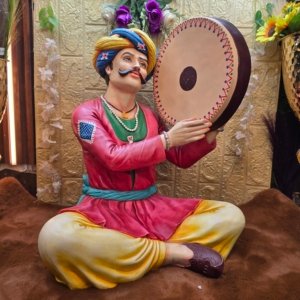 Dhapli Man Rajasthani Decor Piece