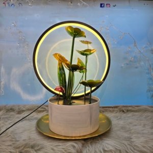 LED Ring Light Water Fountain - 17 inches