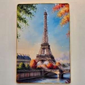 Crystal Eiffel Tower Painting - 24 × 16 inches