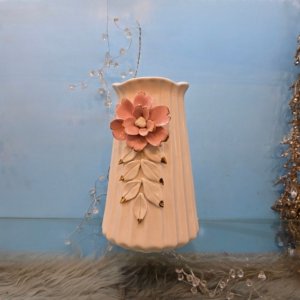 Italian Porcelain Flower Vase Decor piece