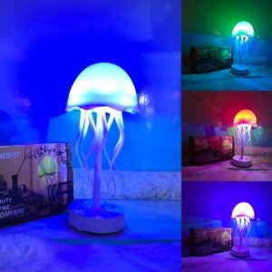 Jellyfish/Mushroom Colour Changing Lamp - 09 inches