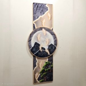 Dragonfish Going Upwards (Vertical) Crystal Painting - 60 × 24 inches