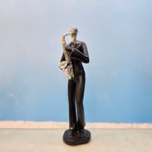 Musician Saxophone Man Black - 12 inches
