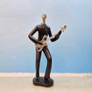 Musician Guitar Man Black - 12 inches