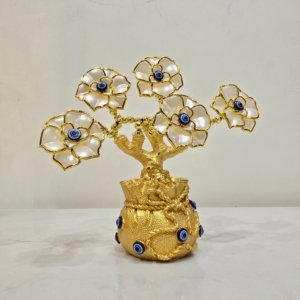 Feng Shui Evil Eye Tree With Pearls - Mini Potli