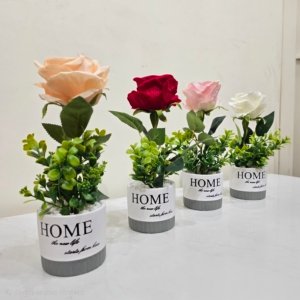 Home Indoor Flower Vase/Plant/Flower Pot Rose - 12 inches