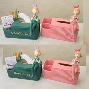 Good Luck Lady Organiser and Tissue Box Holder - 10 inches